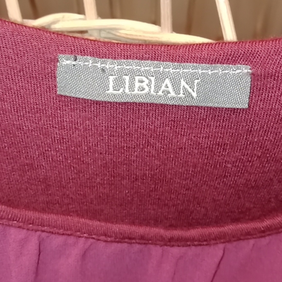 Libian Vibrant Red Blouse - Picture 3 of 7